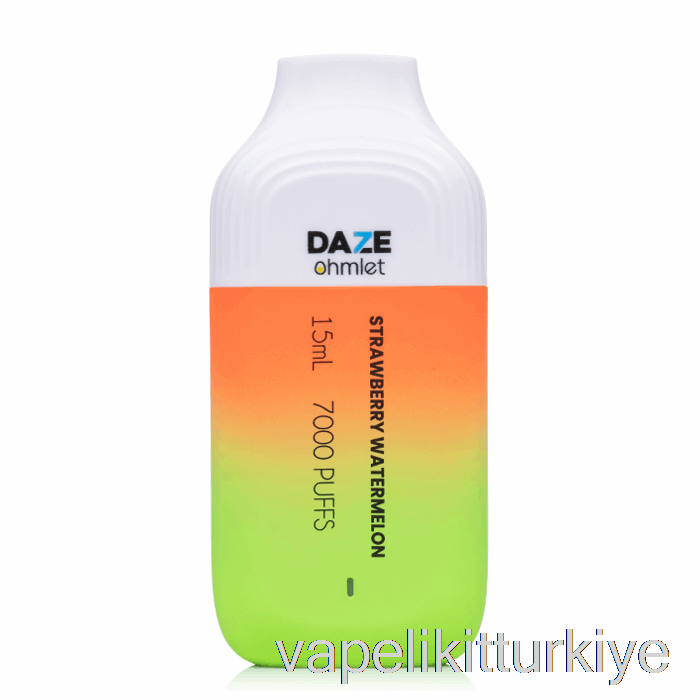 Vape Likit 7 Daze Ohmlet 7000 Tek Kullanımlık çilekli Karpuz